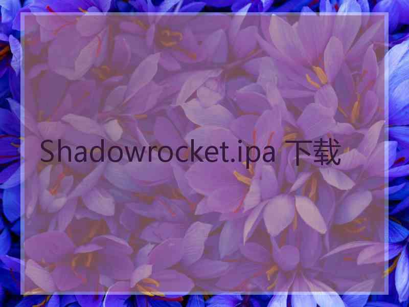 Shadowrocket.ipa 下载