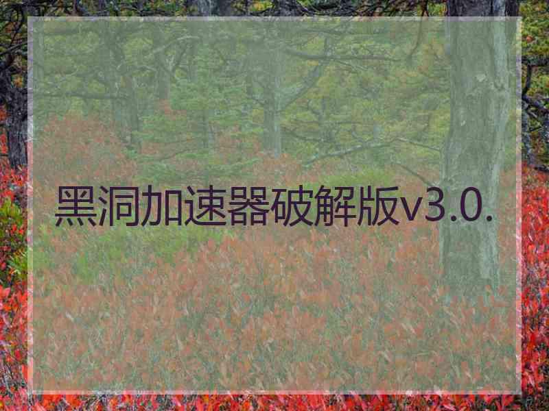 黑洞加速器破解版v3.0.