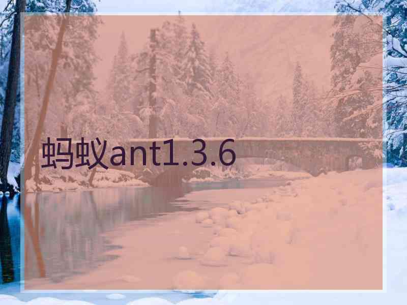 蚂蚁ant1.3.6