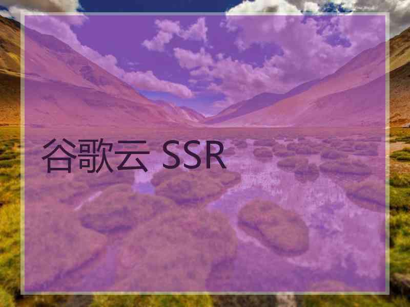 谷歌云 SSR