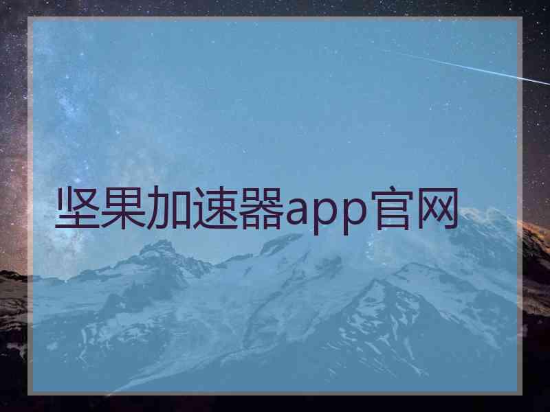 坚果加速器app官网