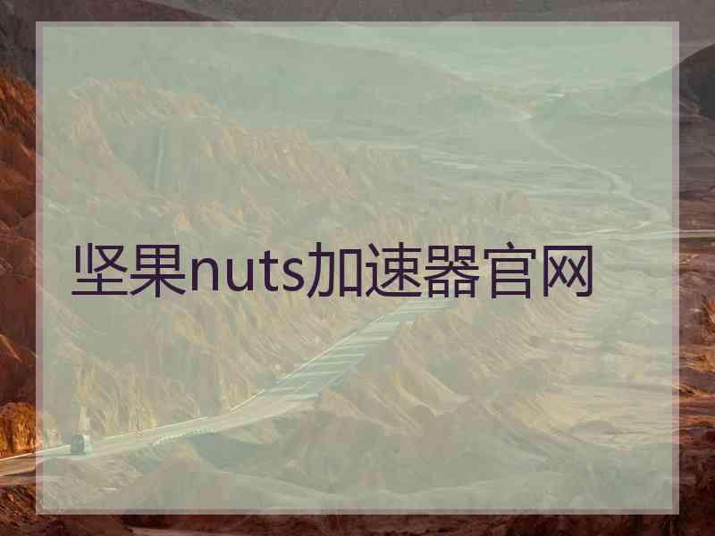 坚果nuts加速器官网