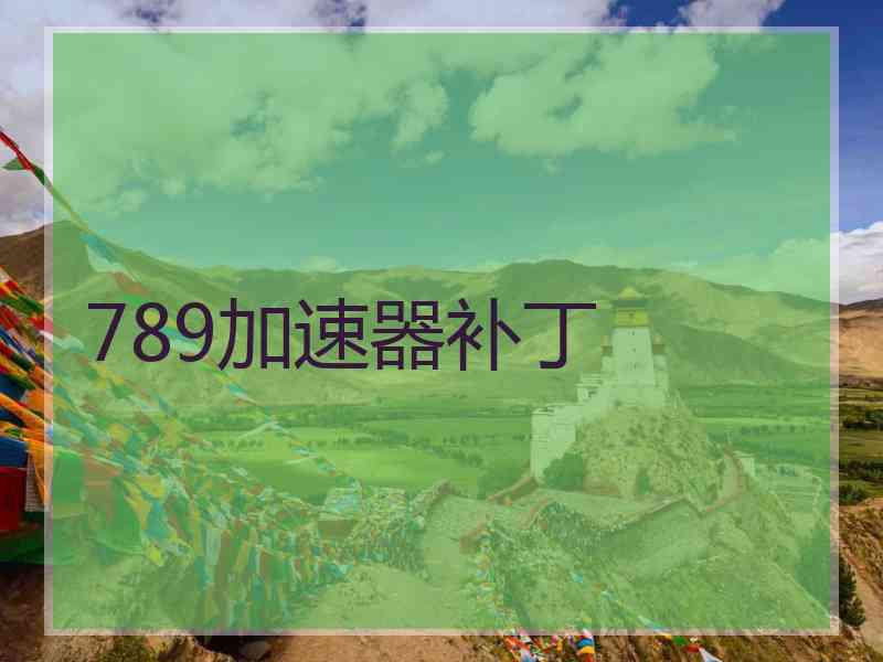 789加速器补丁