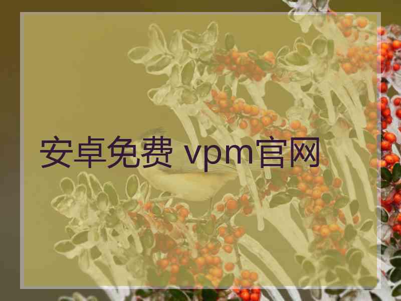 安卓免费 vpm官网