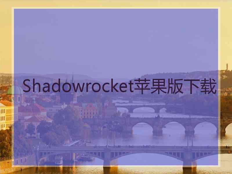 Shadowrocket苹果版下载