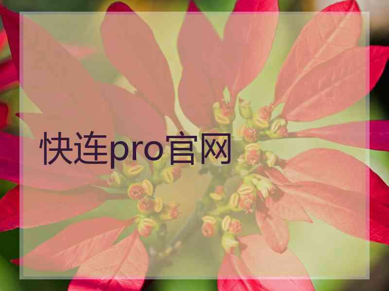 快连pro官网