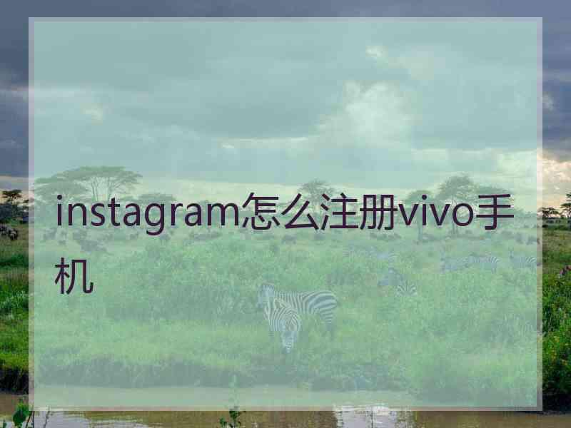 instagram怎么注册vivo手机