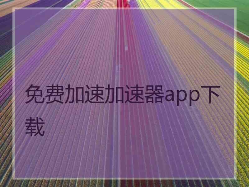 免费加速加速器app下载