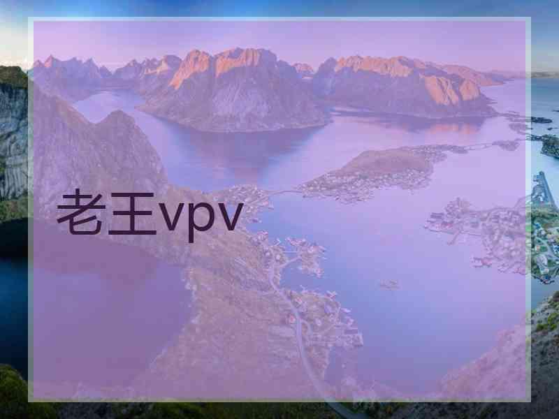 老王vpv