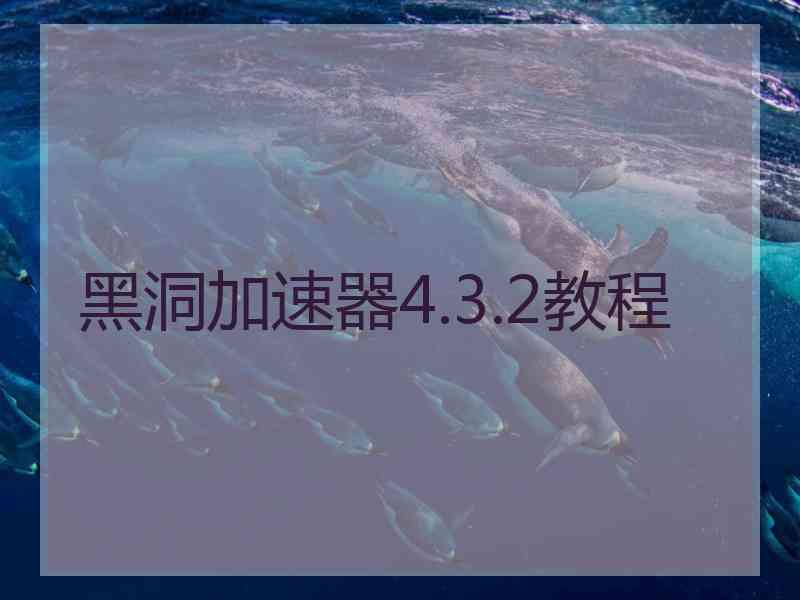 黑洞加速器4.3.2教程