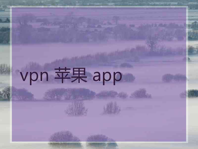 vpn 苹果 app