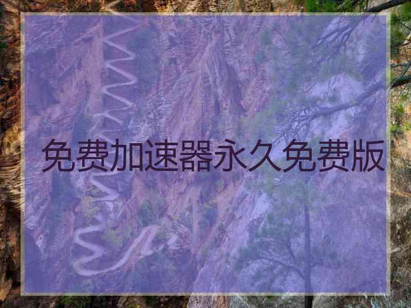 免费加速器永久免费版