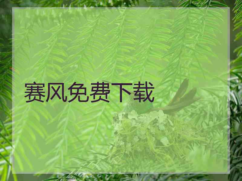 赛风免费下载