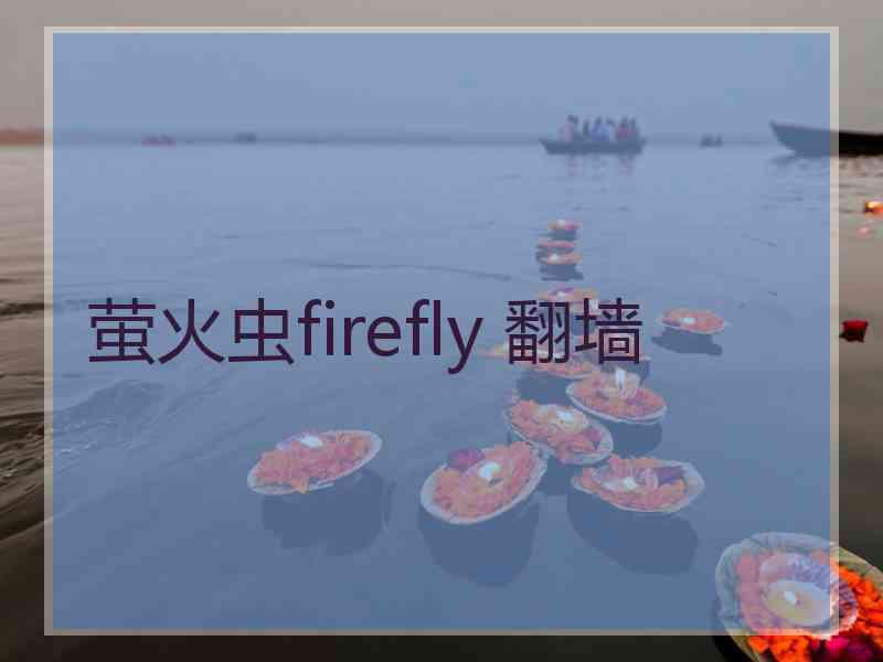 萤火虫firefly 翻墙