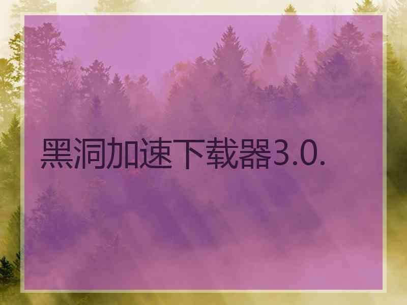 黑洞加速下载器3.0.