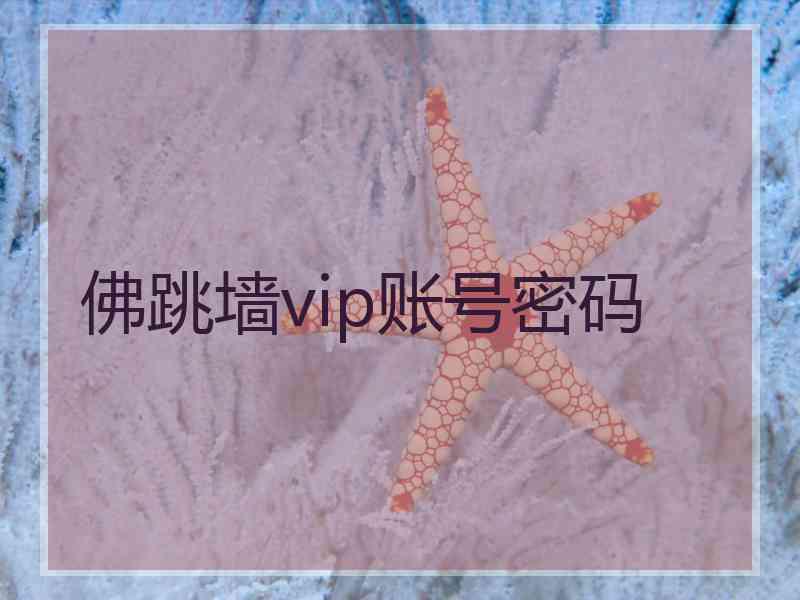 佛跳墙vip账号密码