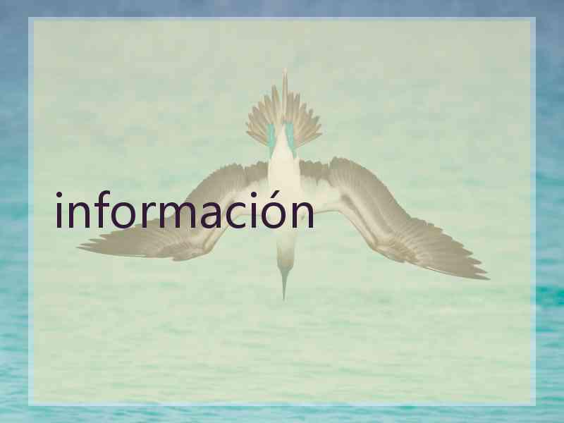 información