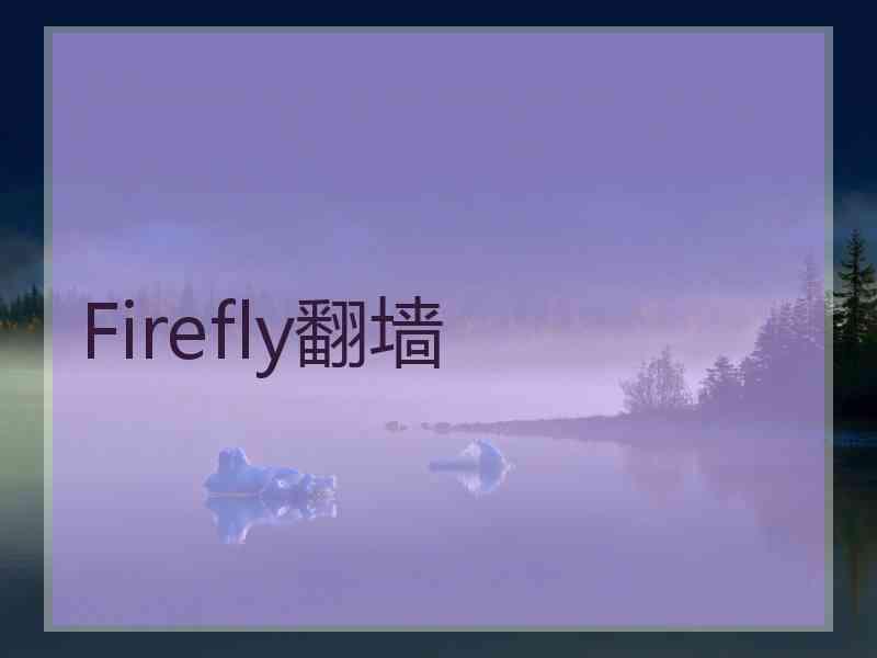 Firefly翻墙